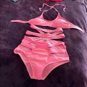Never worn pink two piece swimsuit 🩱💕